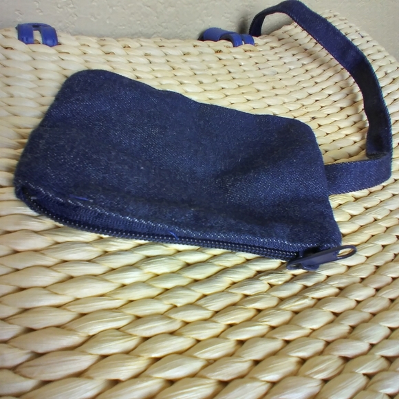 NWT. Scala PATRIOTIC FLAG Straw Shoulder Purse - Picture 3 of 13